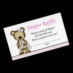 Diaper Raffle Tickets for Baby Girl Shower 25